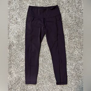 Deep purple crop leggings